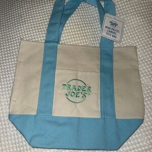 Light Blue Trader Joe’s Pastel Mini Tote Bag